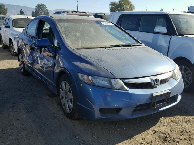 19XFA165X9E046231 - 2009 HONDA CIVIC LX BLUE photo 1