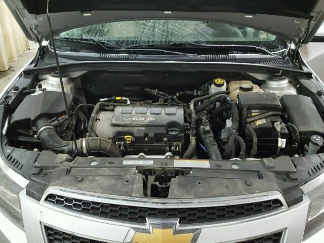 1G1PE5SB9D7319818 - 2013 CHEVROLET CRUZE LT SILVER photo 7