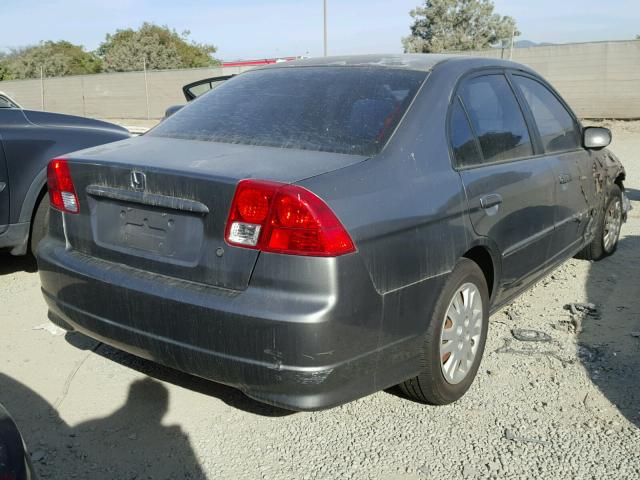 2HGES16505H531311 - 2005 HONDA CIVIC LX GRAY photo 4