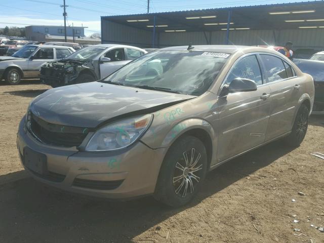 1G8ZS57N18F144336 - 2008 SATURN AURA XE BROWN photo 2