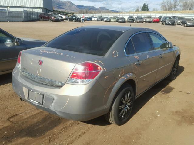 1G8ZS57N18F144336 - 2008 SATURN AURA XE BROWN photo 4