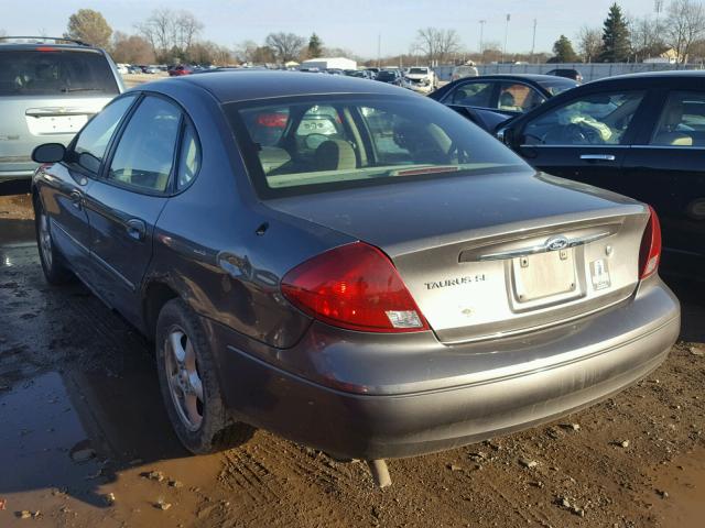 1FAFP53U02G122441 - 2002 FORD TAURUS SE GRAY photo 3