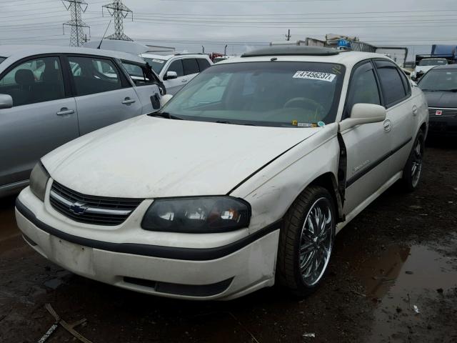 2G1WH52K239109142 - 2003 CHEVROLET IMPALA LS WHITE photo 2