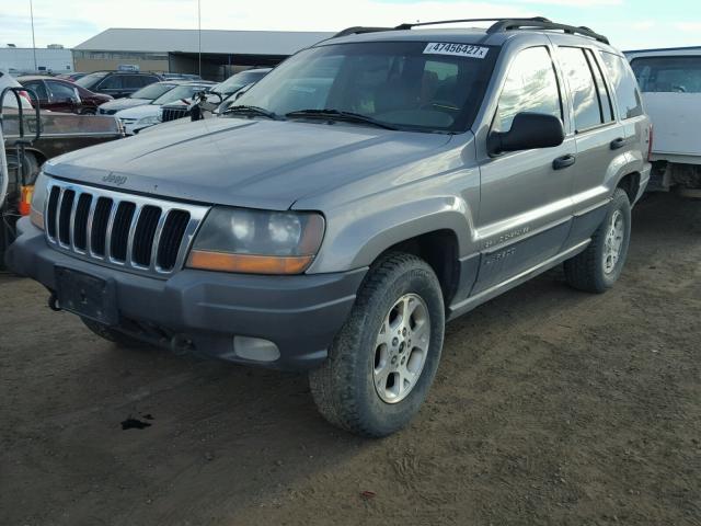 1J4GW48S41C727257 - 2001 JEEP GRAND CHER GRAY photo 2