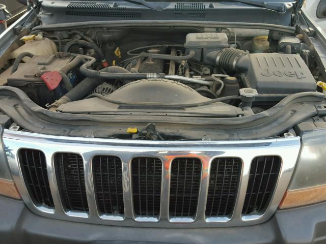 1J4GW48S41C727257 - 2001 JEEP GRAND CHER GRAY photo 7