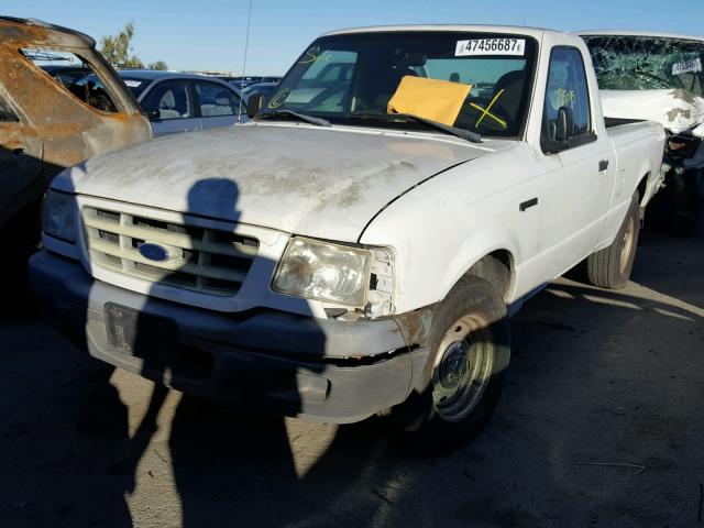 1FTYR10D02PA93601 - 2002 FORD RANGER WHITE photo 2