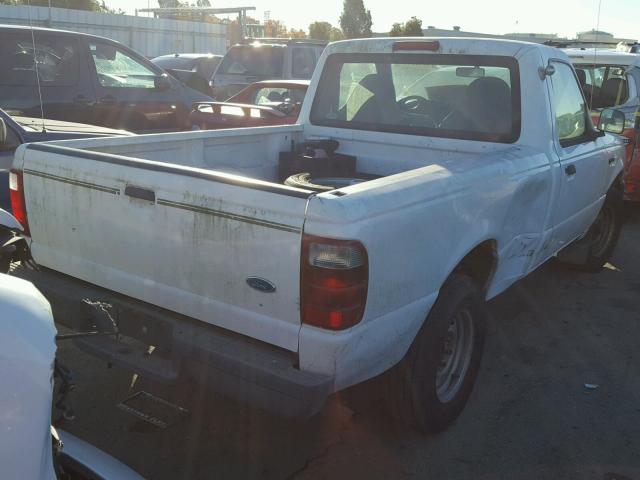 1FTYR10D02PA93601 - 2002 FORD RANGER WHITE photo 4