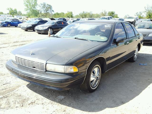 1G1BN53E9PW143561 - 1993 CHEVROLET CAPRICE CL BLACK photo 2