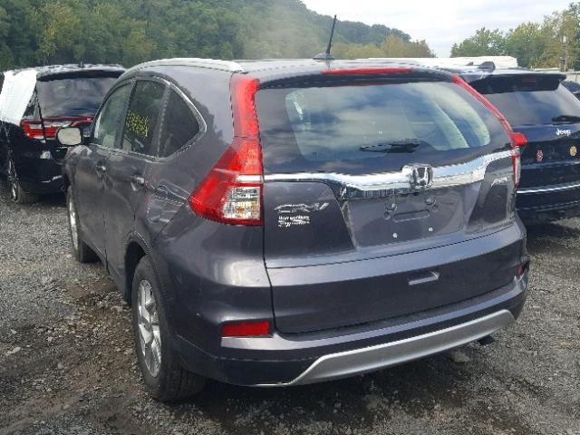 2HKRM4H72GH726363 - 2016 HONDA CR-V EXL GRAY photo 3