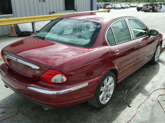 SAJEA51C83WC91331 - 2003 JAGUAR X-TYPE 3.0 RED photo 4