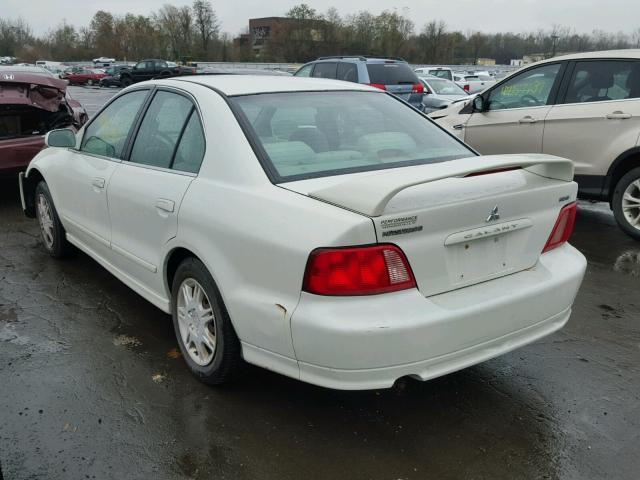 4A3AA46G82E026989 - 2002 MITSUBISHI GALANT ES WHITE photo 3