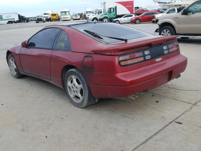 JN1RZ26H7MX503093 - 1991 NISSAN 300ZX 2+2 RED photo 3