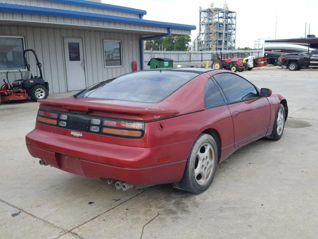 JN1RZ26H7MX503093 - 1991 NISSAN 300ZX 2+2 RED photo 4