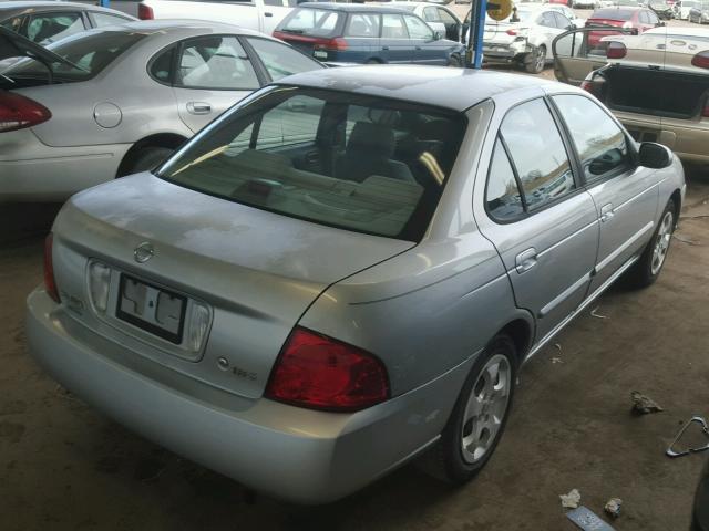 3N1CB51D54L822908 - 2004 NISSAN SENTRA 1.8 SILVER photo 4