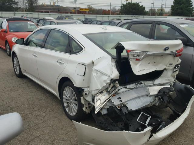 4T1BD1EB3DU013168 - 2013 TOYOTA AVALON HYB WHITE photo 3