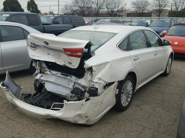 4T1BD1EB3DU013168 - 2013 TOYOTA AVALON HYB WHITE photo 4