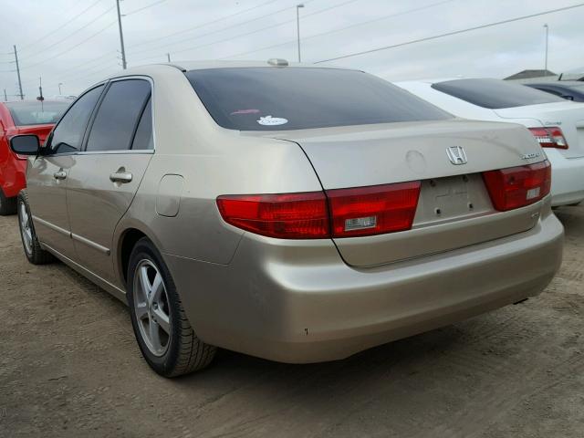 1HGCM56835A011959 - 2005 HONDA ACCORD EX GOLD photo 3