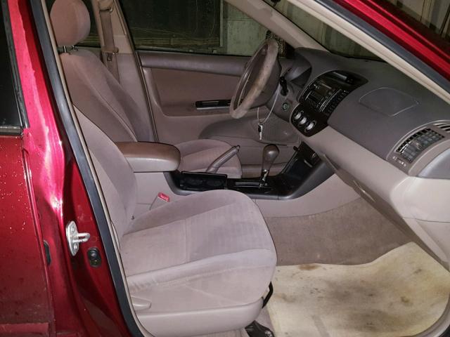 4T1BE32K96U160918 - 2006 TOYOTA CAMRY LE 勃艮第红 照片 5