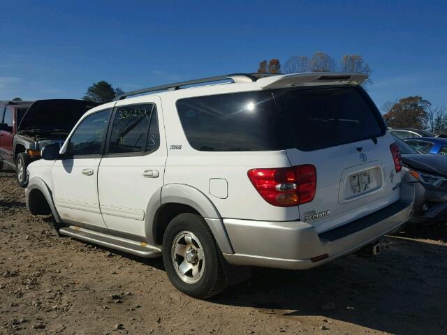 5TDZT34A03S203006 - 2003 TOYOTA SEQUOIA SR WHITE photo 3