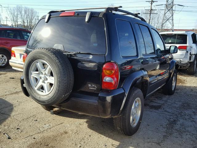 1J4GL58K94W270544 - 2004 JEEP LIBERTY LI BLACK photo 4