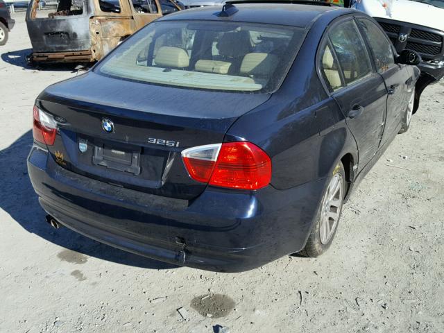 WBAVB13586KX42573 - 2006 BMW 325 I BLUE photo 4