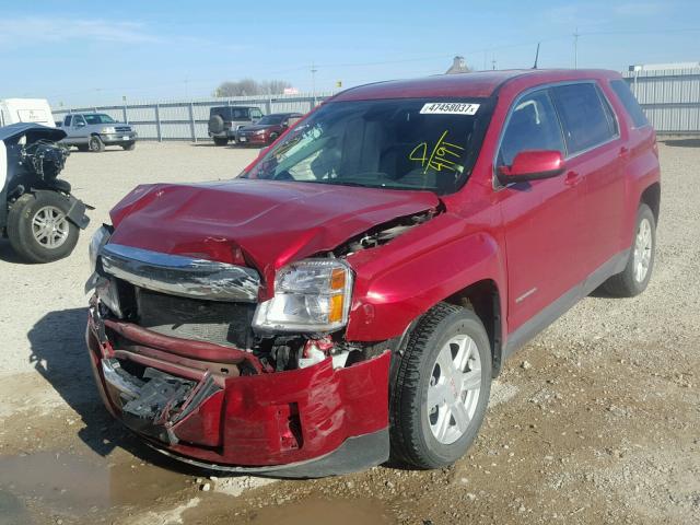 2GKFLVEK5E6204191 - 2014 GMC TERRAIN SL BURGUNDY photo 2