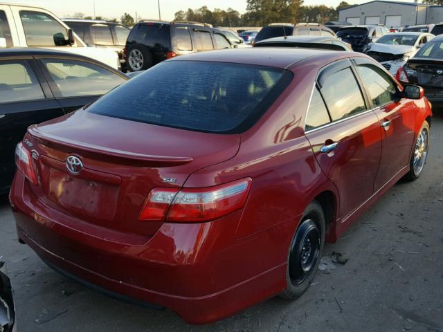 4T1BE46K77U026801 - 2007 TOYOTA CAMRY NEW RED photo 4