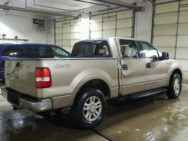 1FTPW14504KD31096 - 2004 FORD F150 SUPER BROWN photo 4