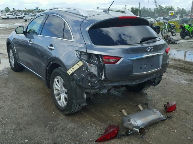 JN8AS1MU6CM121246 - 2012 INFINITI FX35 SILVER photo 3