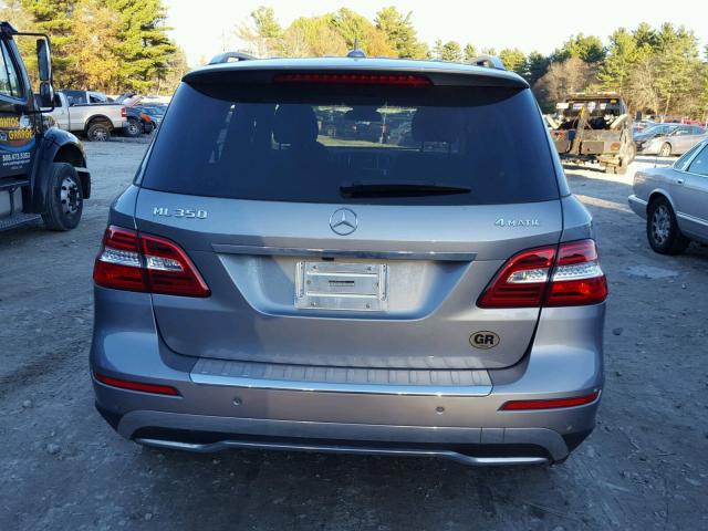 4JGDA5HB7CA079209 - 2012 MERCEDES-BENZ ML 350 4MA GRAY photo 9