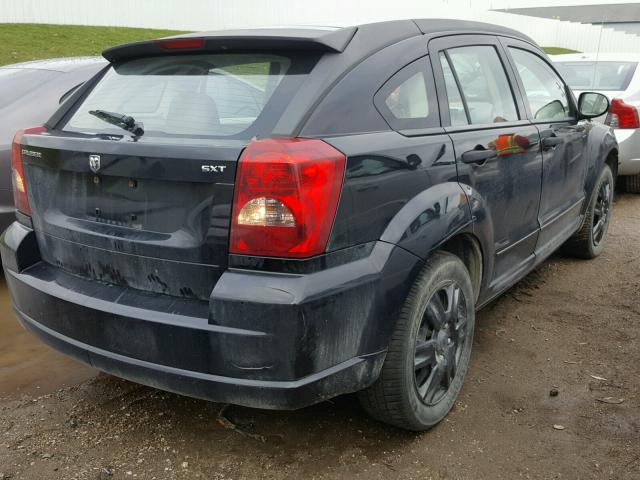 1B3HB48B27D268305 - 2007 DODGE CALIBER SX BLACK photo 4