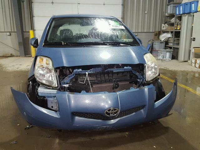 JTDJT903195249417 - 2009 TOYOTA YARIS BLUE photo 9