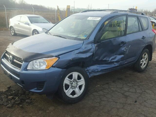 2T3BF4DV1BW095509 - 2011 TOYOTA RAV4 BLUE photo 2