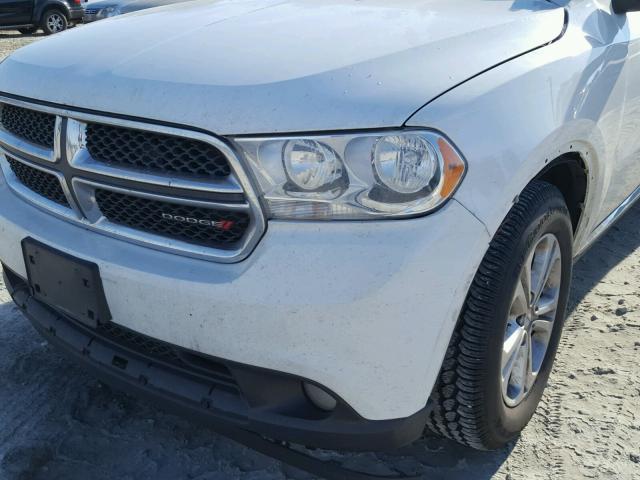 1C4RDHDG6DC617201 - 2013 DODGE DURANGO CR WHITE photo 9