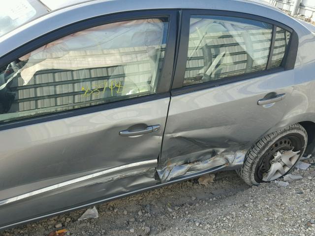 3N1AB6APXBL610946 - 2011 NISSAN SENTRA 2.0 SILVER photo 10