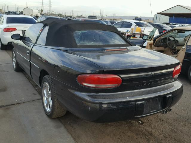 3C3SL55H6VT551900 - 1997 CHRYSLER SEBRING BLACK photo 3