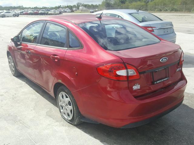 3FADP4BJ5CM117638 - 2012 FORD FIESTA SE RED photo 3