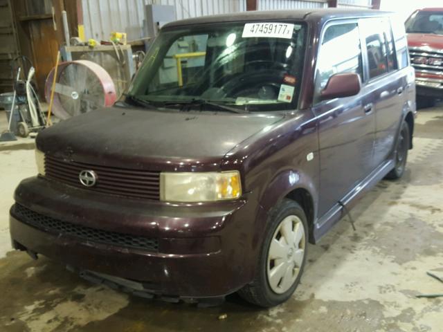 JTLKT324164032768 - 2006 TOYOTA SCION XB MAROON photo 2