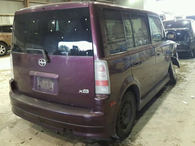 JTLKT324164032768 - 2006 TOYOTA SCION XB Granate foto 4