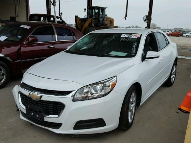 1G11C5SL2FF266103 - 2015 CHEVROLET MALIBU 1LT WHITE photo 2