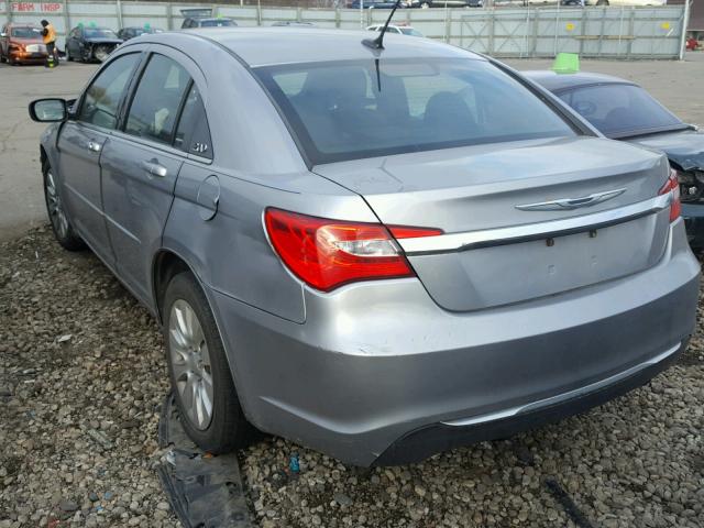 1C3CCBABXDN568673 - 2013 CHRYSLER 200 LX SILVER photo 3