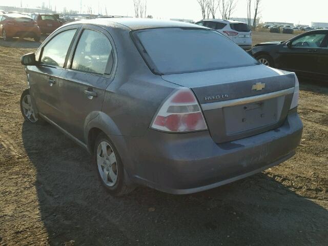 KL1TD55638B034680 - 2008 CHEVROLET AVEO BASE GRAY photo 3