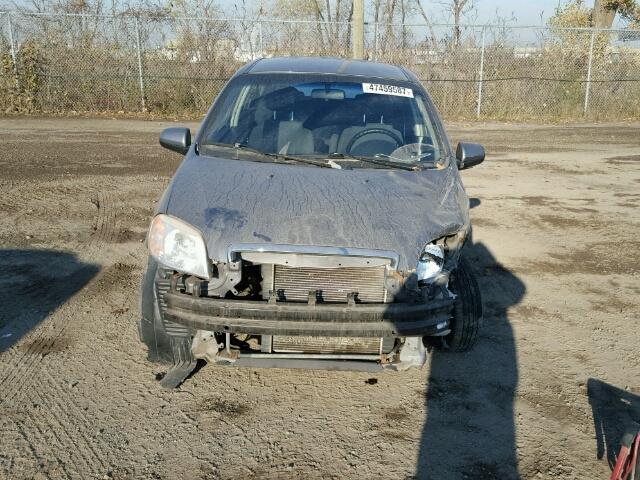 KL1TD55638B034680 - 2008 CHEVROLET AVEO BASE GRAY photo 9