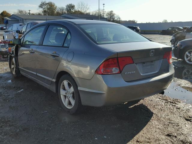 1HGFA16866L071898 - 2006 HONDA CIVIC EX GRAY photo 3