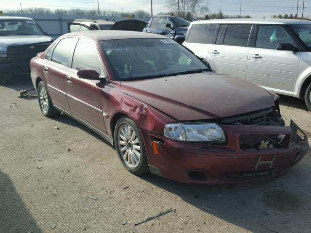 YV1TS92D441342878 - 2004 VOLVO S80 BURGUNDY photo 1