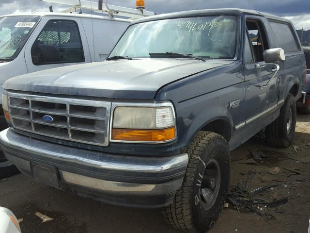 1FMEU15H0SLA50067 - 1995 FORD BRONCO U10 GREEN photo 2