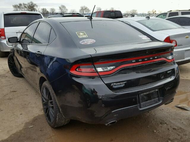 1C3CDFEB6ED705565 - 2014 DODGE DART GT BLACK photo 3