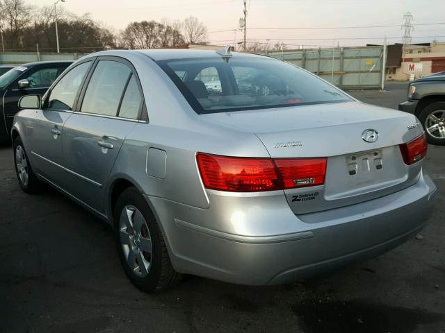 5NPET46C09H511035 - 2009 HYUNDAI SONATA GLS SILVER photo 3