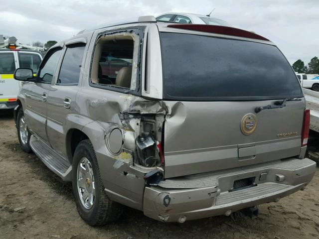 1GYEC63T72R168734 - 2002 CADILLAC ESCALADE L TAN photo 3