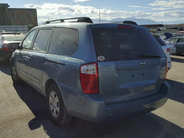 KNDMB233166068715 - 2006 KIA SEDONA EX BLUE photo 3